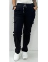 PANTALON SPORT CARGO NEGRO