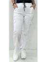 PANTALON SPORT CARGO BLANCO