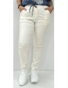 PANTALON SPORT BLANCO ROTO