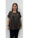 CAMISA ELBA MARRON