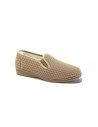 ZAPATILLA REJILLA DOBLE ELASTICO BEIG