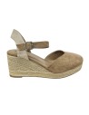 SANDALIA ESPARTO 5 CUERDAS CAMEL