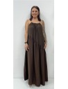 VESTIDO VALERIA MARRON