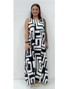 VESTIDO CHARI ESTAMPADO NEGRO