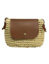 BOLSO RAFIA PEQUEÑO SOLAPA BEIG