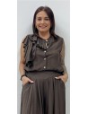 CAMISA ANA MARRON