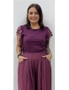 CAMISETA MARIPOSA BURDEOS