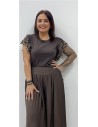 CAMISETA MARIPOSA MARRON