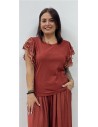 CAMISETA MARIPOSA TEJA
