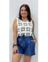SHORT LAZO VAQUERO OSCURO