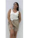 SHORT CARLA CAMEL