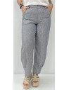 PANTALON LINO SOL GRIS