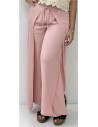 PANTALON EFECTO PAREO ROSA