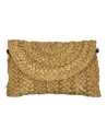 CARTERA RAFIA TRENZADA CAMEL