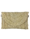 CARTERA RAFIA TRENZADA BEIG