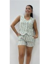 CONJUNTO RAYAS MARINERO VERDE
