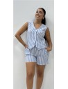 CONJUNTO RAYAS MARINERO AZUL