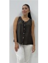 CAMISA GABRIELA MARRON