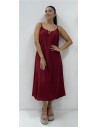 VESTIDO ARGOLLA BURDEOS