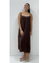 VESTIDO ALMEDENA MARRON