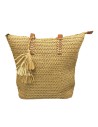 BOLSO RAFIA ADORNO ESPIGA CAMEL
