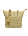 BOLSO RAFIA ADORNO ESPIGA BEIG