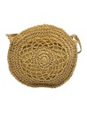 BOLSO RAFIA REDONDO CAMEL
