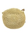 BOLSO RAFIA REDONDO BEIG