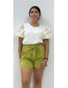SHORT AZUCENA VERDE LIMA