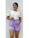 SHORT AZUCENA MALVA