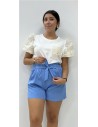 SHORT AZUCENA AZUL