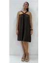 VESTIDO SAGA MARRON