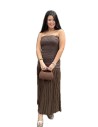 VESTIDO ZARAGOZA MARRON