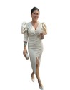 VESTIDO RESLE BEIG