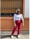 PANTALON LISA BURDEOS