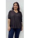 CAMISETA VIDA MARRON