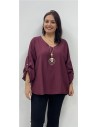 BLUSA PEPI BURDEOS