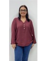 CAMISA GALATEA BURDEOS