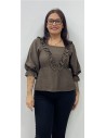 TOP BURGOS MARRON