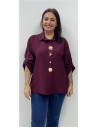 CAMISA AGATA BURDEOS