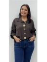 CAMISA AGATA MARRON