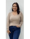 JERSEY BASIC CANALE MARRON