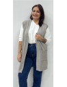 CHALEQUILLO BOLSILLO GRIS