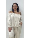 TOP SATINADO GIRONA TAUPE