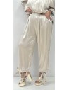 PANTALON GIRONA LAZOS BEIG