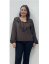 CAMISA MADRID MARRON