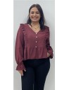 CAMISA ROMA BURDEOS
