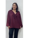 CAMISA SOFIA BURDEOS