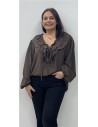 CAMISA SOFIA MARRON