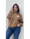 SUDADERA OSO CAMEL